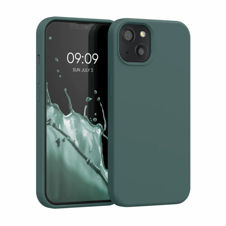 Husa Kwmobile pentru Apple iPhone 13, Silicon, Verde, 55878.171