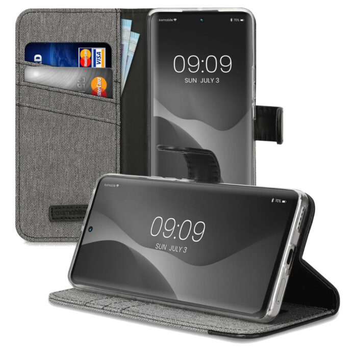 Husa Kwmobile pentru Honor 50, Textil, Gri/Negru, 57494.02