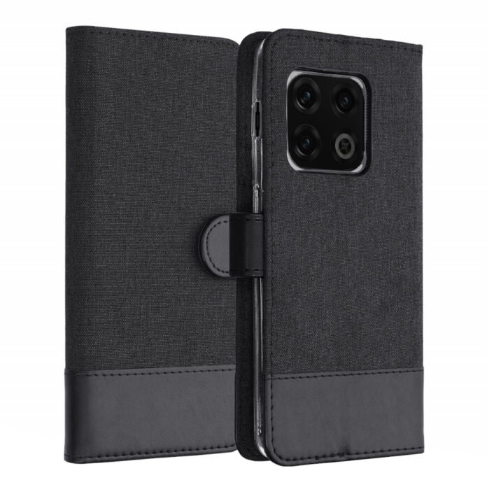 Husa Kwmobile pentru OnePlus 10 Pro, Textil, Negru, 57252.73