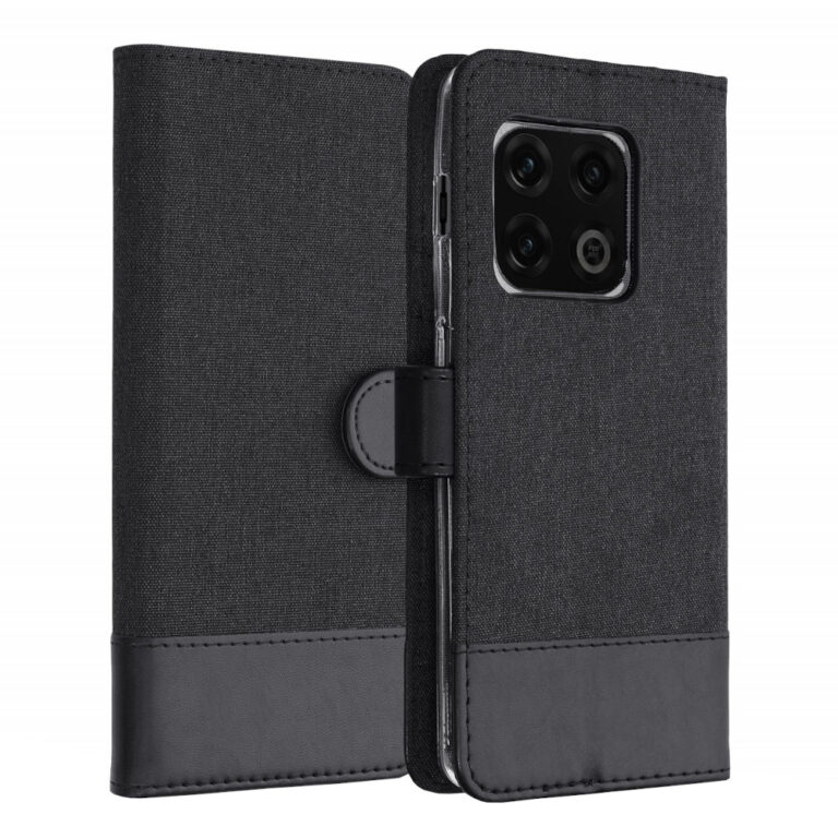 Husa Kwmobile pentru OnePlus 10 Pro, Textil, Negru, 57252.73