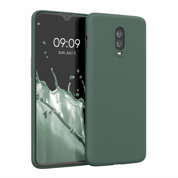 Husa Kwmobile pentru OnePlus 6T, Silicon, Verde, 55347.166
