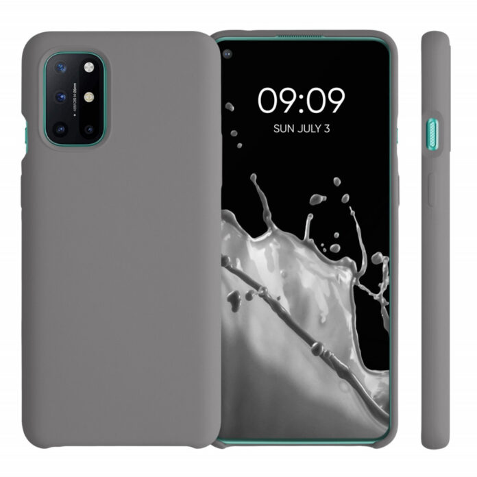 Husa Kwmobile pentru OnePlus 8T, Silicon, Gri, 53683.155