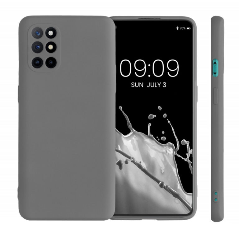 Husa Kwmobile pentru OnePlus 8T, Silicon, Gri, 55350.155