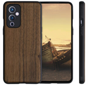 Husa Kwmobile pentru OnePlus 9, Lemn, Maro, 56039.18 Husa Kwmobile pentru OnePlus 9, Lemn, Maro, 56039.18