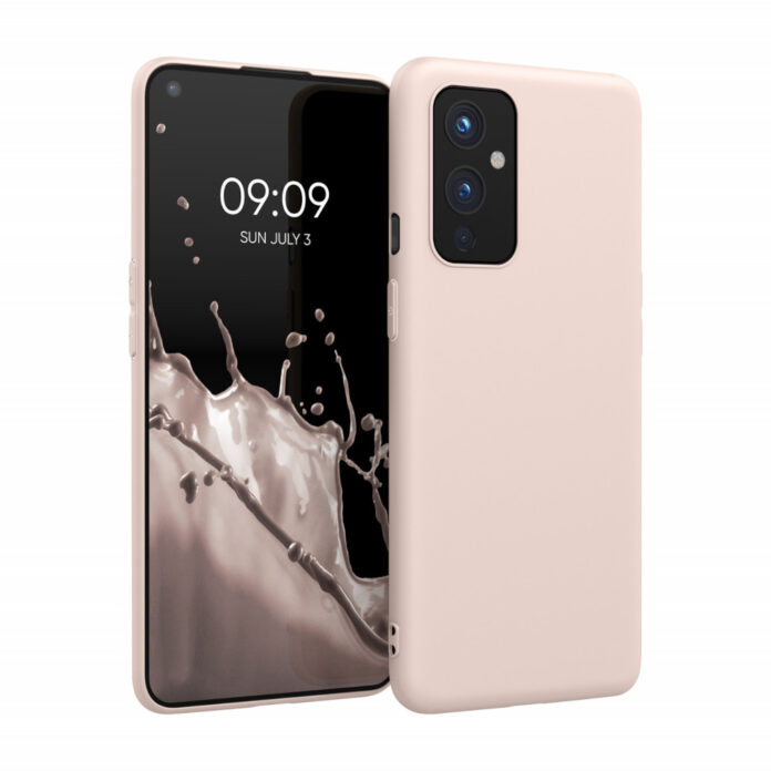 Husa Kwmobile pentru OnePlus 9, Silicon, Crem, 55726.225