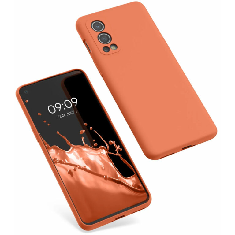 Husa Kwmobile pentru OnePlus Nord 2 5G, Silicon, Portocaliu, 56070.203