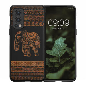 Husa Kwmobile pentru OnePlus Nord 2 5G, Lemn, Maro/Negru, 56448.09 Husa Kwmobile pentru OnePlus Nord 2 5G, Lemn, Maro/Negru, 56448.09