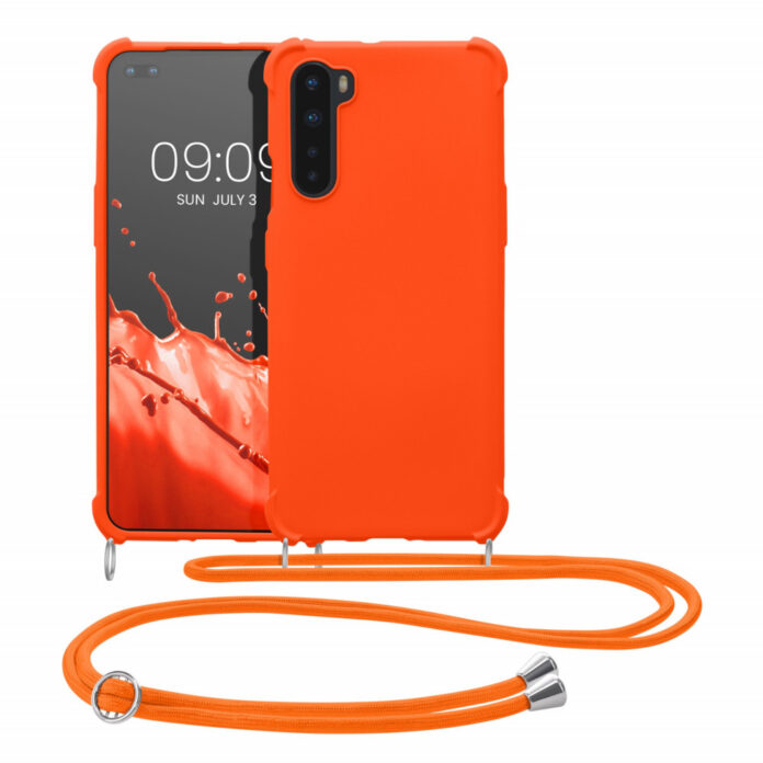 Husa Kwmobile pentru OnePlus Nord, Silicon, Portocaliu, 55677.150