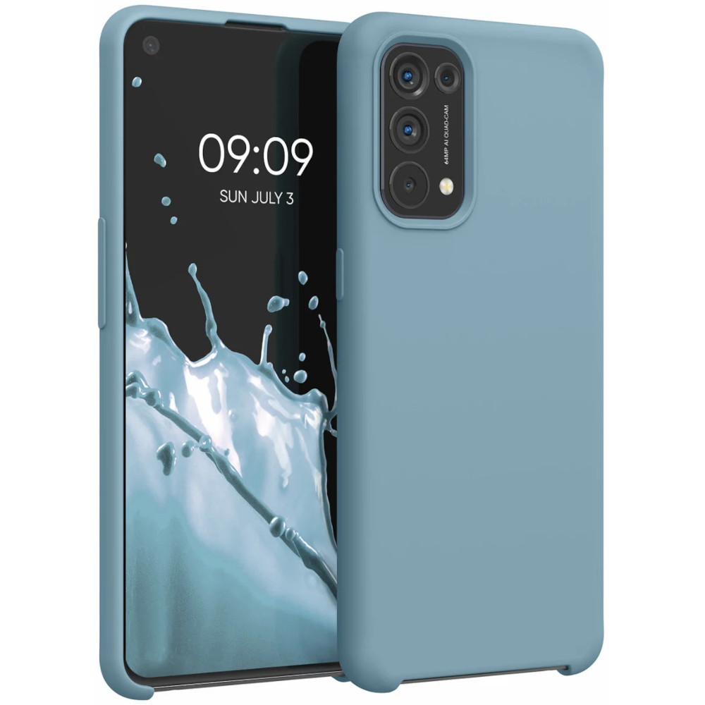 Husa Kwmobile pentru OPPO Find X3 Lite, Silicon, Verde, 55201.206 Husa Kwmobile pentru OPPO Find X3 Lite, Silicon, Verde, 55201.206