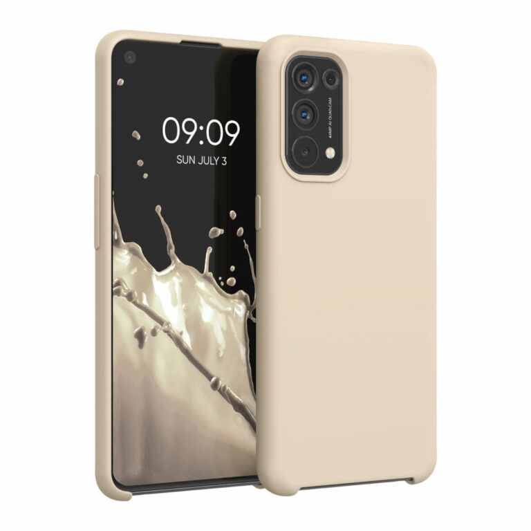Husa Kwmobile pentru OPPO Find X3 Lite, Silicon, Crem, 55201.154