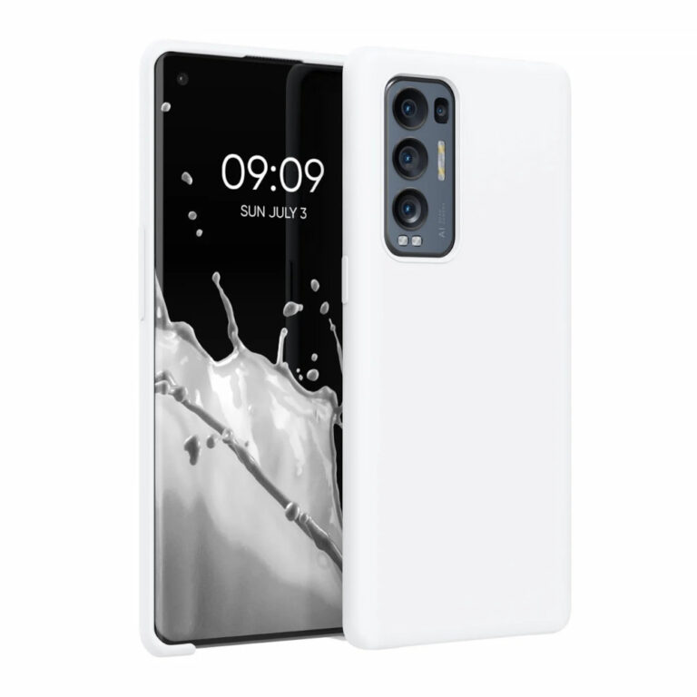 Husa Kwmobile pentru OPPO Find X3 Neo, Silicon, Alb, 55200.02