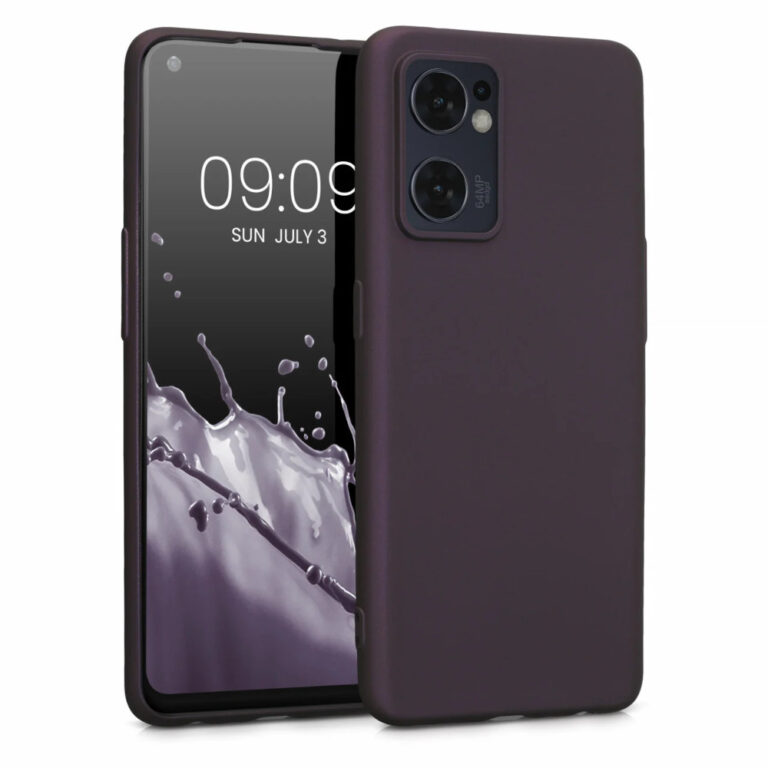 Husa Kwmobile pentru OPPO Find X5 Lite, Silicon, Mov, 58652.115