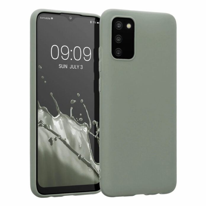 Husa Kwmobile pentru Samsung Galaxy A02s, Silicon, Verde, 54045.172