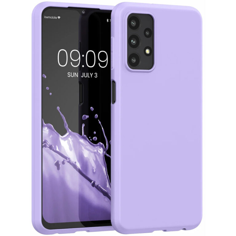 Husa Kwmobile pentru Samsung Galaxy A23, Silicon, Mov, 57804.108