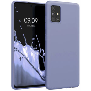 Husa Kwmobile pentru Samsung Galaxy A51, Silicon, Albastru, 51196.130 Husa Kwmobile pentru Samsung Galaxy A51, Silicon, Albastru, 51196.130