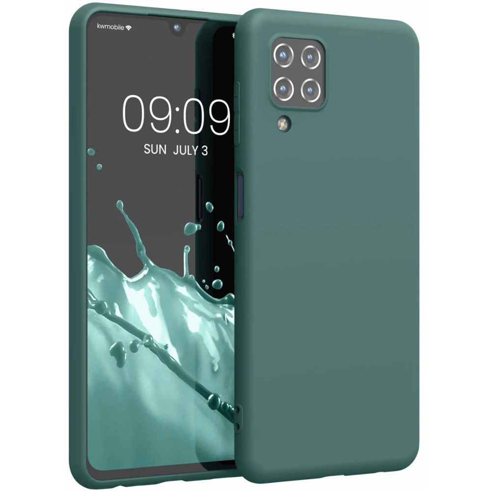 Husa Kwmobile pentru Samsung Galaxy M22, Silicon, Verde, 56276.171 Husa Kwmobile pentru Samsung Galaxy M22, Silicon, Verde, 56276.171