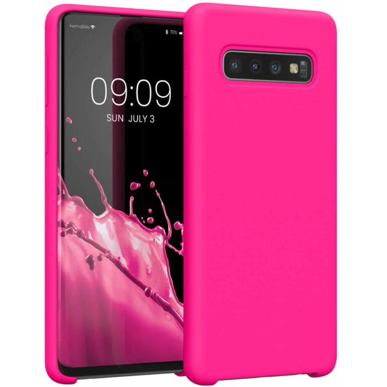 Husa Kwmobile pentru Samsung Galaxy S10, Silicon, Roz, 47732.77