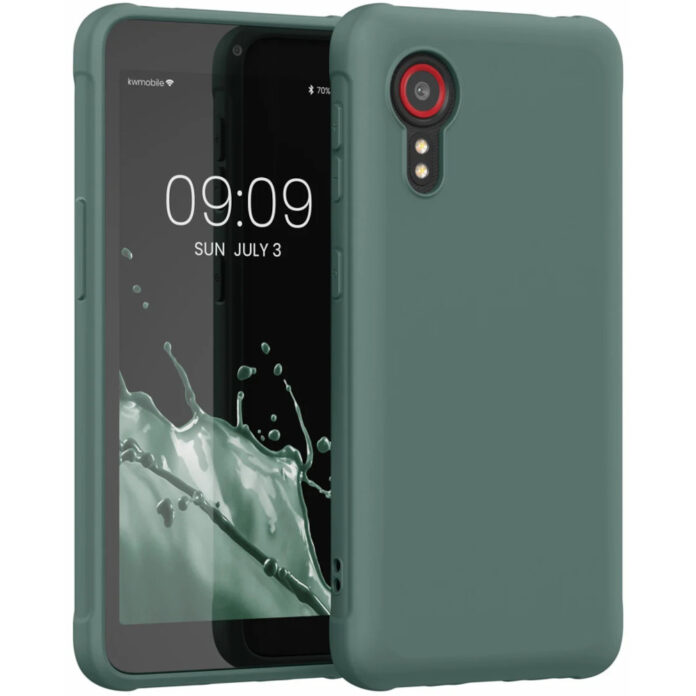Husa Kwmobile pentru Samsung Galaxy Xcover 5, Silicon, Verde, 54536.171 Husa Kwmobile pentru Samsung Galaxy Xcover 5, Silicon, Verde, 54536.171