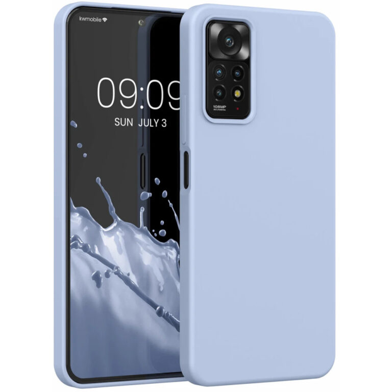 Husa Kwmobile pentru Xiaomi Redmi Note 11 Pro/Redmi Note 11 Pro 5G, Silicon, Albastru, 57373.58