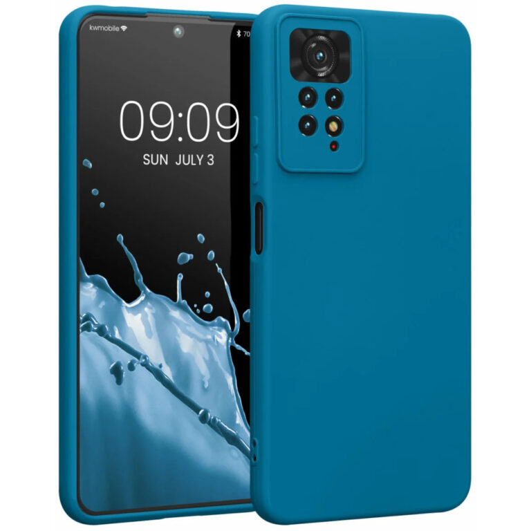 Husa Kwmobile pentru Xiaomi Redmi Note 11 Pro/Redmi Note 11 Pro 5G, Silicon, Albastru, 57919.224