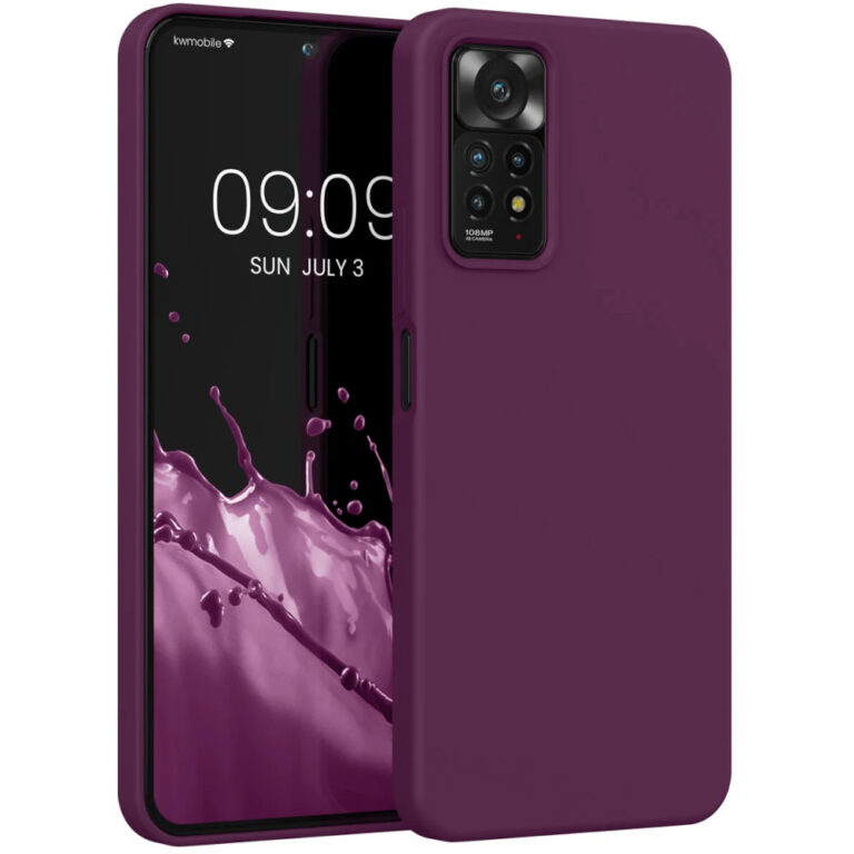 Husa Kwmobile pentru Xiaomi Redmi Note 11 Pro/Redmi Note 11 Pro 5G, Silicon, Violet, 57373.187