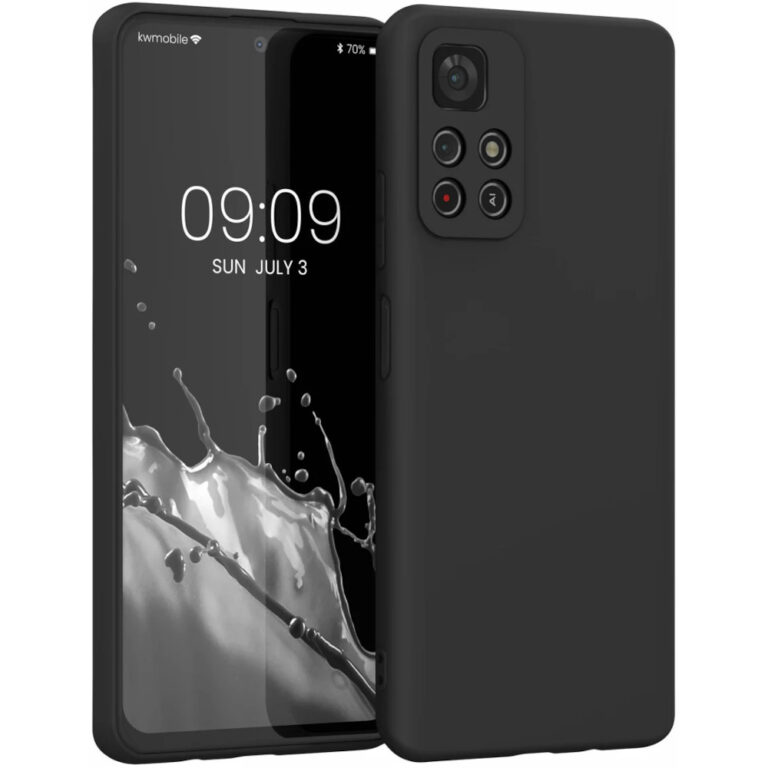 Husa Kwmobile pentru Xiaomi Redmi Note 11S 5G/Poco M4 Pro 5G, Silicon, Negru, 57024.01