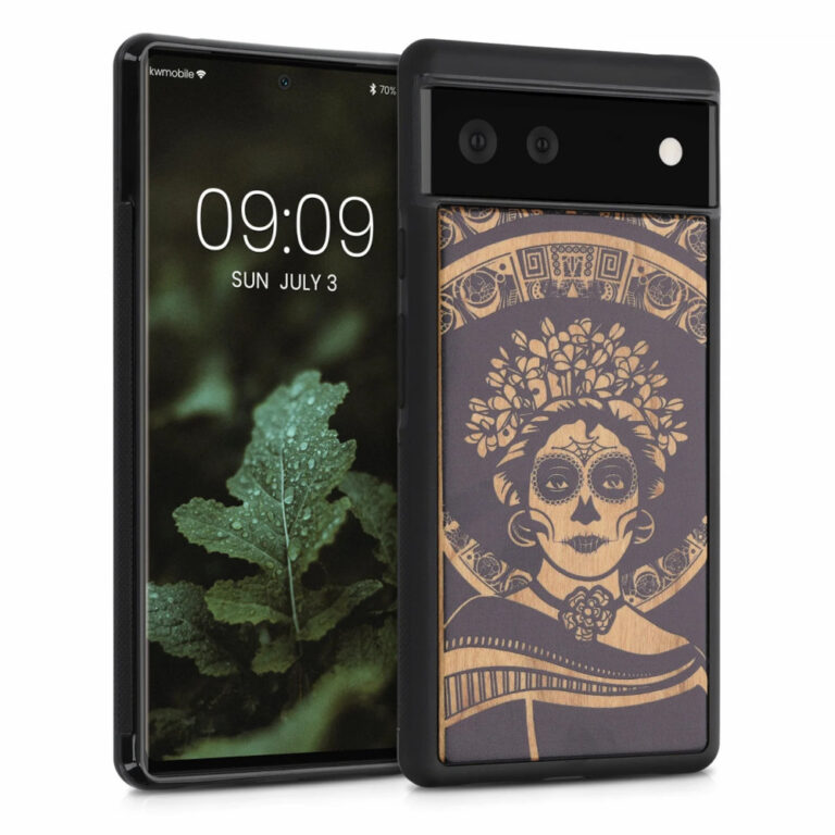 Husa pentru Google Pixel 6, Lemn, Negru, 56784.04, Kwmobile