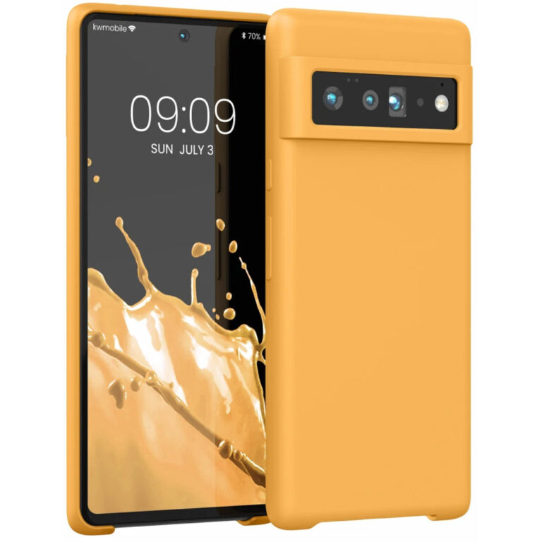 Husa pentru Google Pixel 6 Pro, Silicon, Portocaliu, 55863.217, Kwmobile