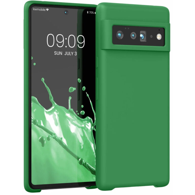 Husa pentru Google Pixel 6 Pro, Silicon, Verde, 55863.227, Kwmobile