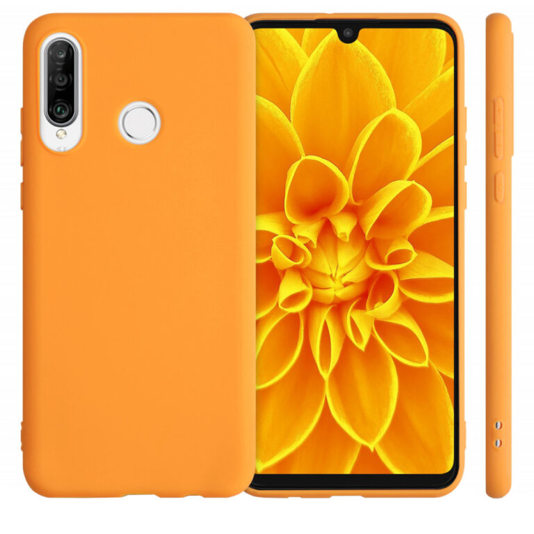 Husa pentru Huawei P30 Lite, Silicon, Portocaliu, 47499.201