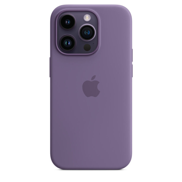 Husa de protectie Apple Silicone Case with MagSafe pentru iPhone 14 Pro, Iris