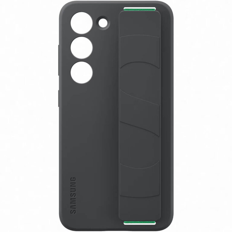 Husa de protectie Samsung Silicone Grip pentru Galaxy S23, Alb