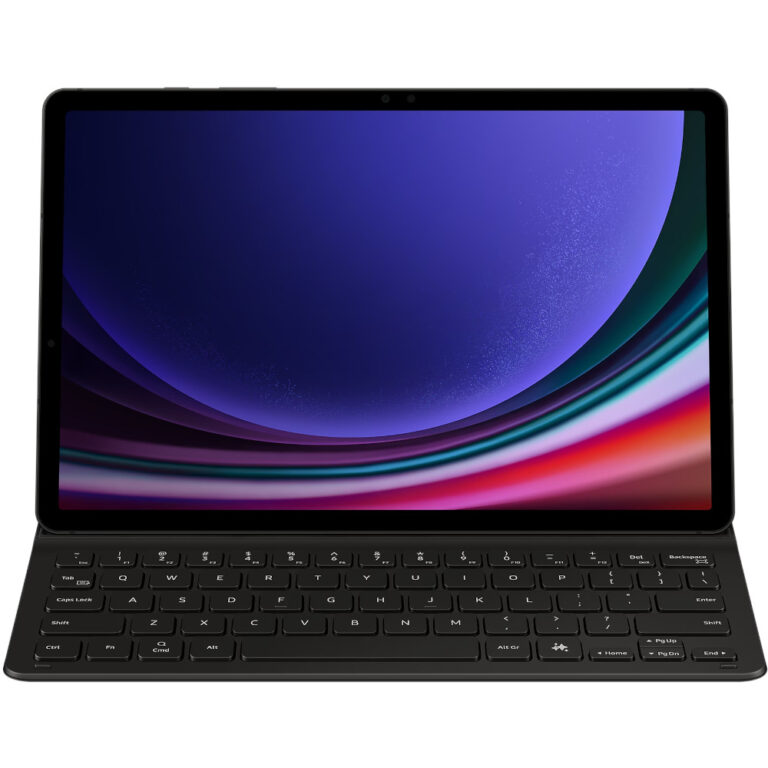 Husa cu tastatura Samsung EF-DX720UBEGWW pentru Galaxy Tab S9/S9 FE, Slim, Negru