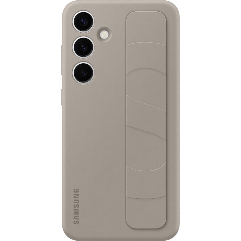 Husa Samsung Galaxy S24 Plus Standing Grip Case, Light Taupe