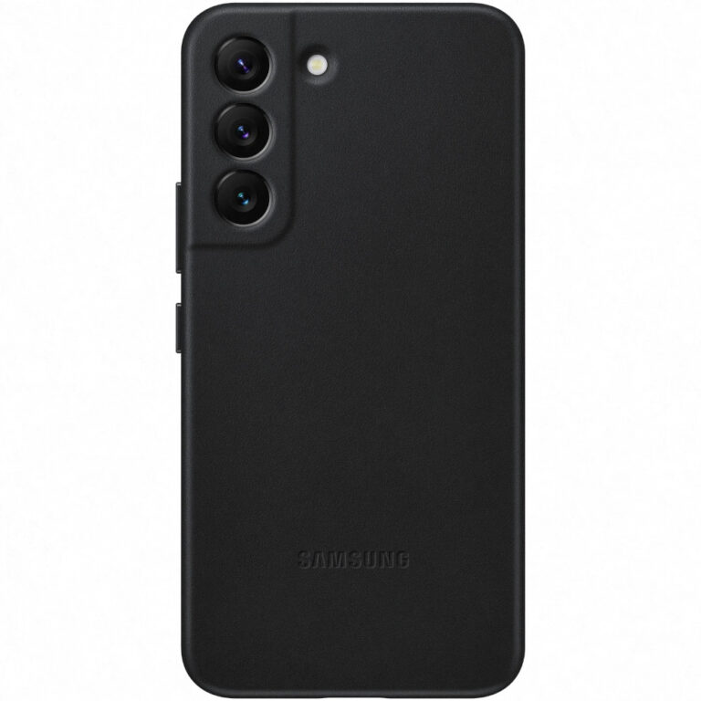 Husa de protectie Samsung Leather Cover pentru Galaxy S22, Negru