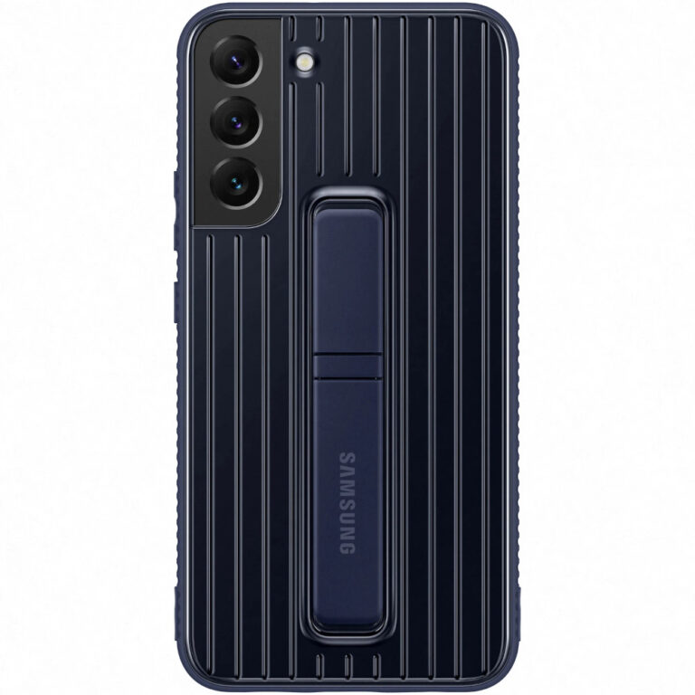 Husa de protectie Samsung Protective Standing Cover pentru Galaxy S22, Navy