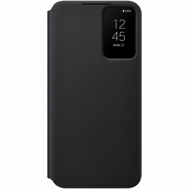 Husa de protectie Samsung Smart Clear View Cover pentru Galaxy S22+, Alb