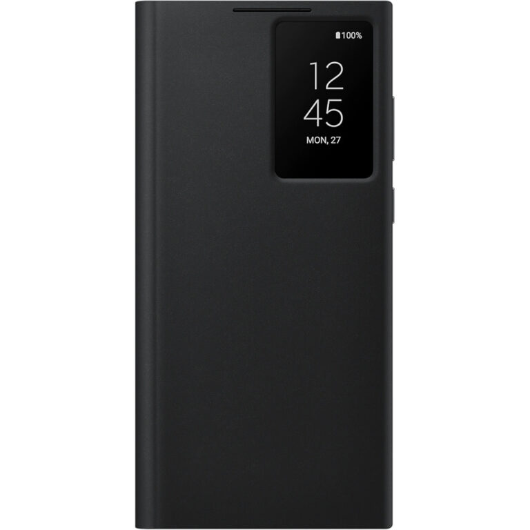 Husa de protectie Samsung Smart Clear View Cover pentru Galaxy S22 Ultra, Alb