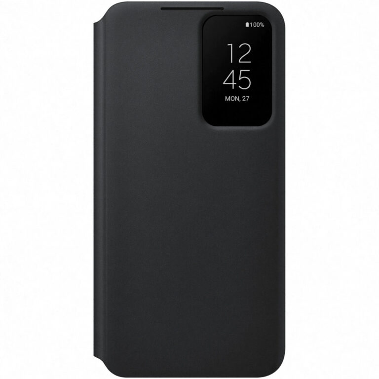 Husa de protectie Samsung Smart Clear View pentru Galaxy S22, Negru