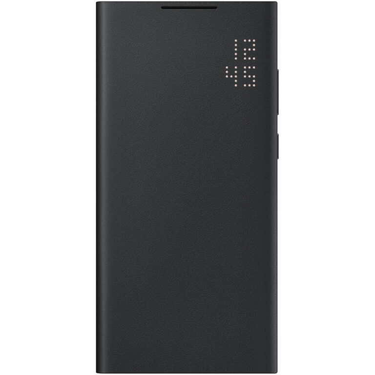 Husa de protectie Samsung Smart LED View Cover pentru Galaxy S22 Ultra, Negru
