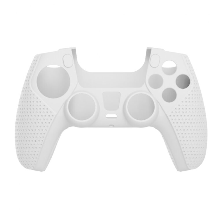 Husa silicon Body Lock pentru controller PS5 White Shark, Rosu
