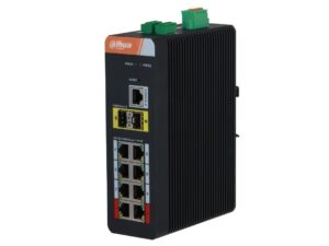 Switch industrial Dahua IS4210-8GT-120, 11 porturi, 8x RJ45 PoE Gigabit, 2x SFP gigabit, 1x port consola, suporta STP, RSTP, ERPS, PoE Watchdog, montare sina DIN Switch industrial Dahua IS4210-8GT-120, 11 porturi, 8x RJ45 PoE Gigabit, 2x SFP gigabit, 1x port consola, suporta STP, RSTP, ERPS, PoE Watchdog, montare sina DIN