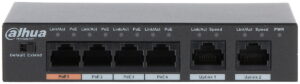 Switch PoE Dahua Eco Series 6 canale, 4x porturi PoE 10/100 Mbps + 2x porturi Gigabit, Hi-PoE, putere maxima 60W, PFS3006-4GT-60-V2 Switch PoE Dahua Eco Series 6 canale, 4x porturi PoE 10/100 Mbps + 2x porturi Gigabit, Hi-PoE, putere maxima 60W, PFS3006-4GT-60-V2