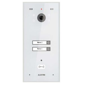 Post video exterior pentru videointerfon Electra, 2 familii, montaj incastrat, alb, VPH.02F03.ELWTL Post video exterior pentru videointerfon Electra, 2 familii, montaj incastrat, alb, VPH.02F03.ELWTL