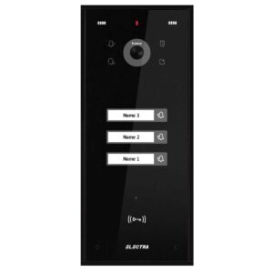 Post video exterior pentru videointerfon Electra, 3 familii, montaj aparent, negru, VPH.03S03.ELBTL Post video exterior pentru videointerfon Electra, 3 familii, montaj aparent, negru, VPH.03S03.ELBTL