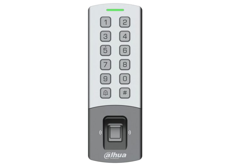 Control acces standalone TCP/IP Dahua ASI1212M, card RFID, amprenta, parola, maxim 10000 utilizatori, RS485, Wiegand, IP65