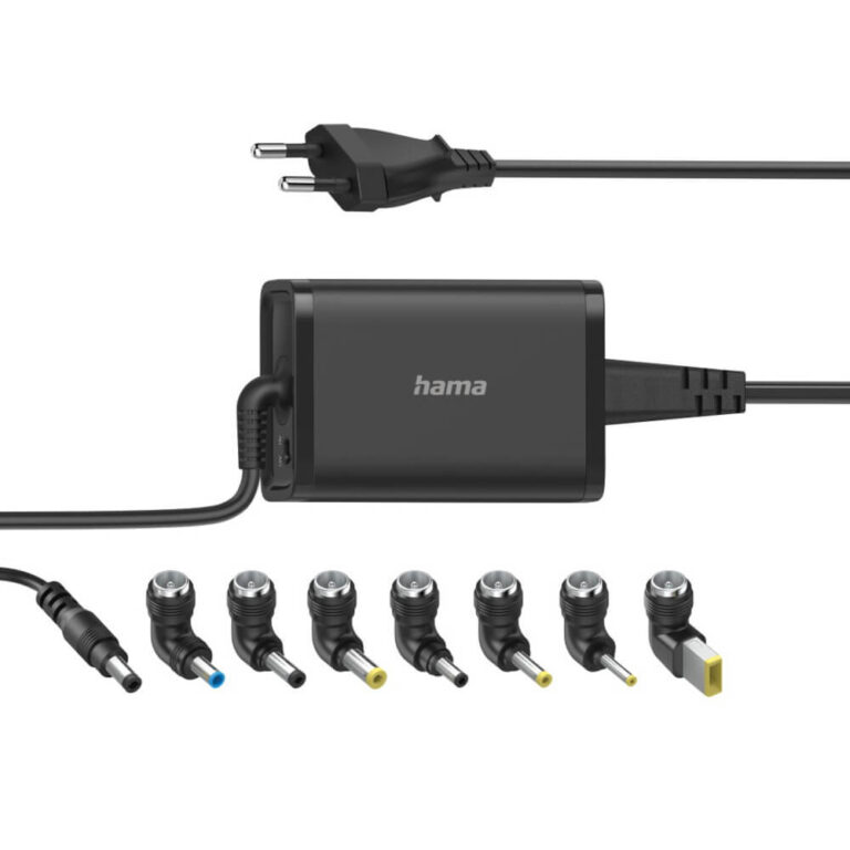Incarcator universal laptop Hama 200001, 15-19 V, 45W, Negru