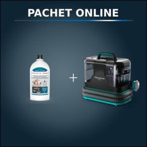 Pachet PROMO Aspirator tapiterie Rowenta Clean IT IN5020F0 si Detergent lichid Rowenta XD5320F0 pentru textile covoare si pete animale de companie 1 Pachet PROMO Aspirator tapiterie Rowenta Clean IT IN5020F0 si Detergent lichid Rowenta XD5320F0 pentru textile covoare si pete animale de companie 1