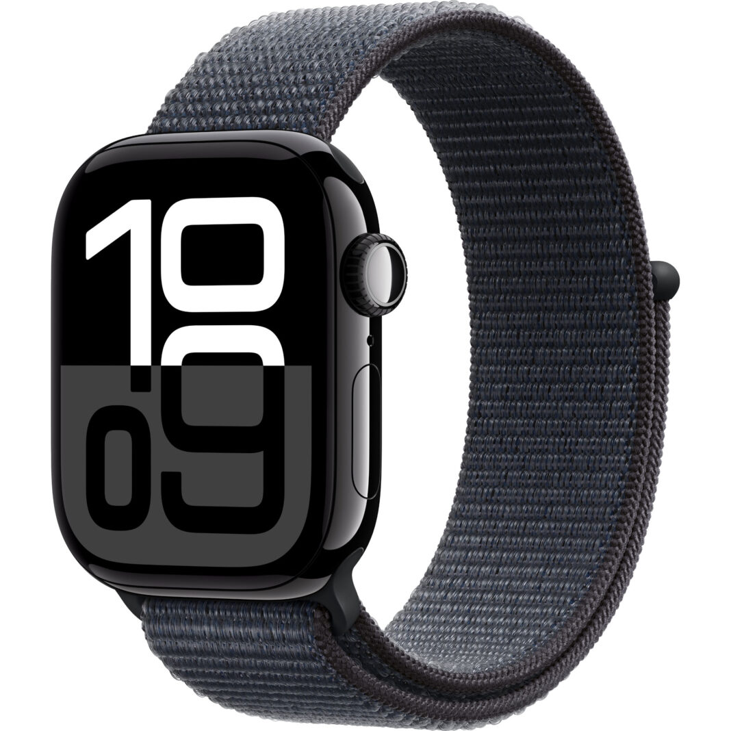 Apple Watch Series 10 , GPS, 42mm Jet Black Aluminium Case, Sport Loop Band, Ink Apple Watch Series 10 , GPS, 42mm Jet Black Aluminium Case, Sport Loop Band, Ink