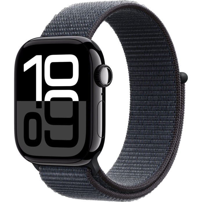 Apple Watch Series 10 , GPS, 42mm Jet Black Aluminium Case, Sport Loop Band, Ink Apple Watch Series 10 , GPS, 42mm Jet Black Aluminium Case, Sport Loop Band, Ink